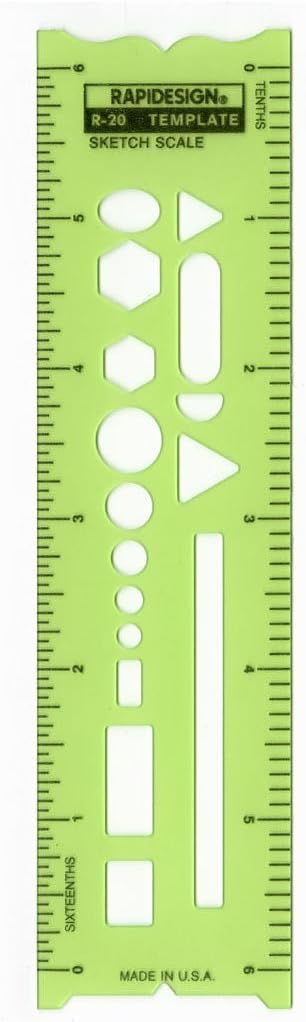 Rapidesign Master General Purpose Template, 1 Each (R18) : Paper Templates : Office Products