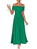 ZESICA Women's Off The Shoulder Maxi Dress 2025