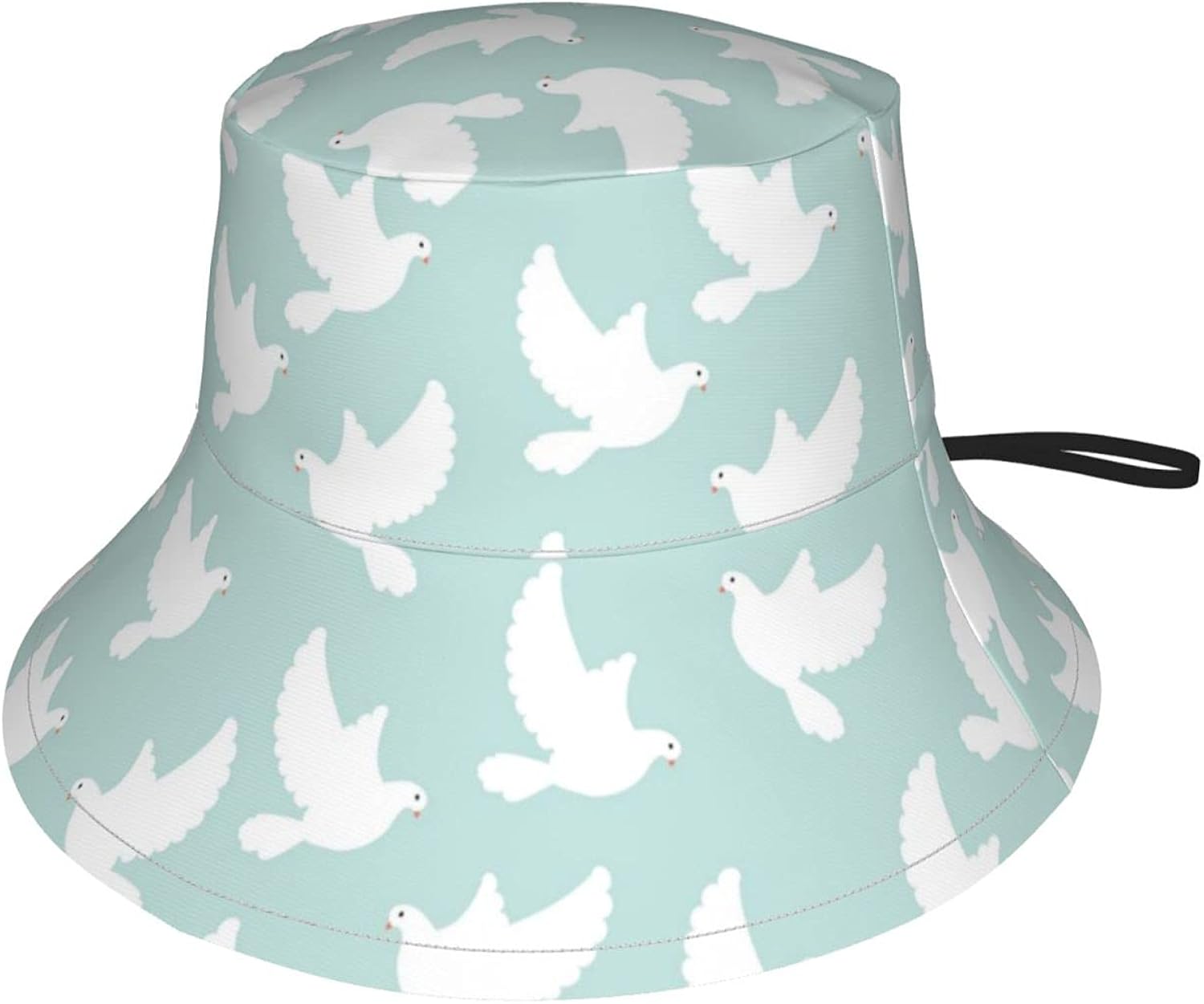 Kids UPF 50+ Bucket Sun Hat Peace Dove Fisherman Hats Breathable Adjustable Summer