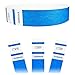 Goldistock Event Wristbands Select Series Neon Blue 200 Count | ¾” Arm Bands | Paper-Like Party Armbands | Wrist Bands