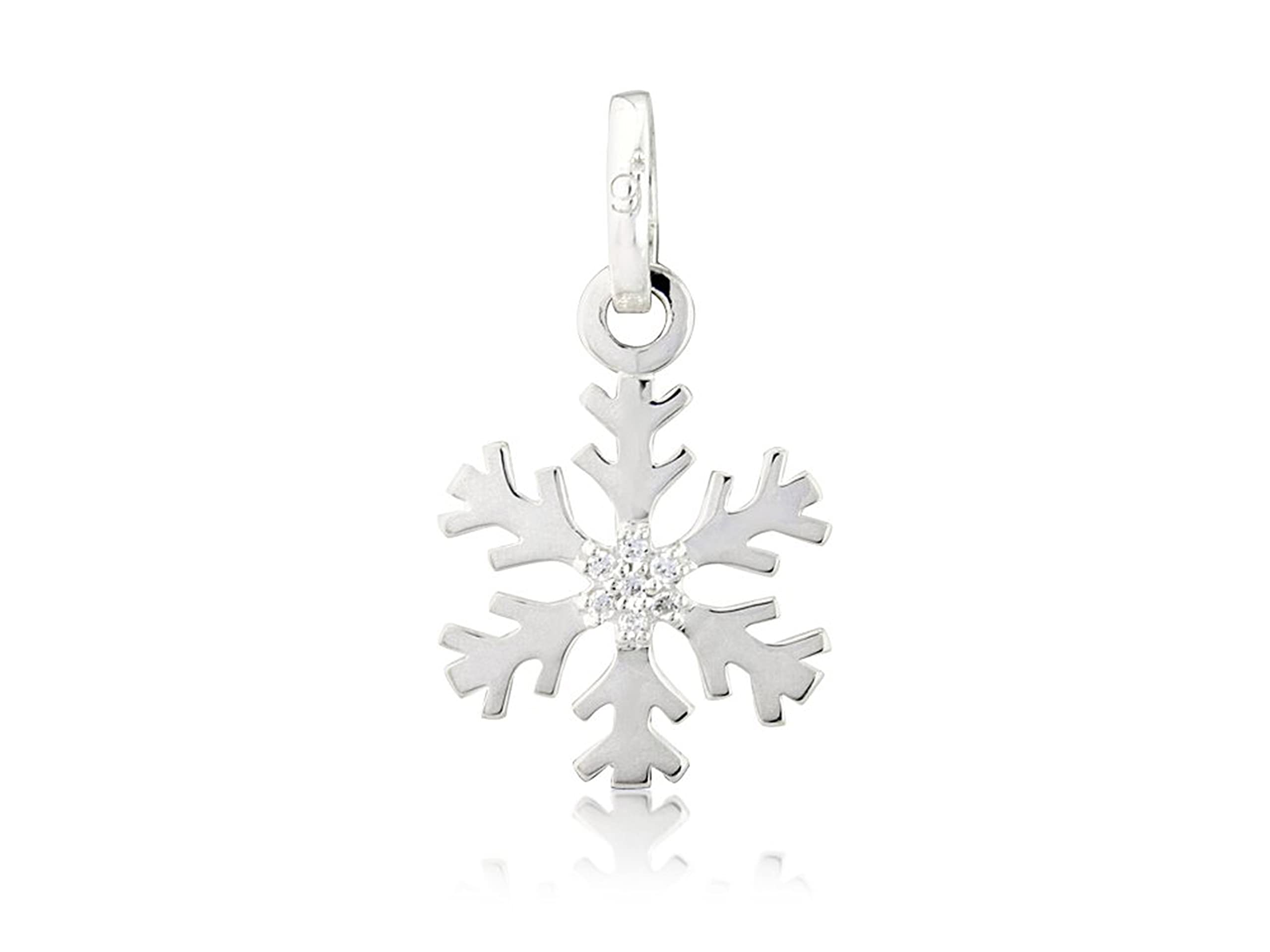 Gemma J Silver Snowflake Charm