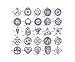 Michelle Queen Celtic Cross Charms for DIY Necklace Pendants Making Pack of 25