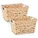 DII Hyacinth Collection Storage Baskets, Medium Set (11x9x7