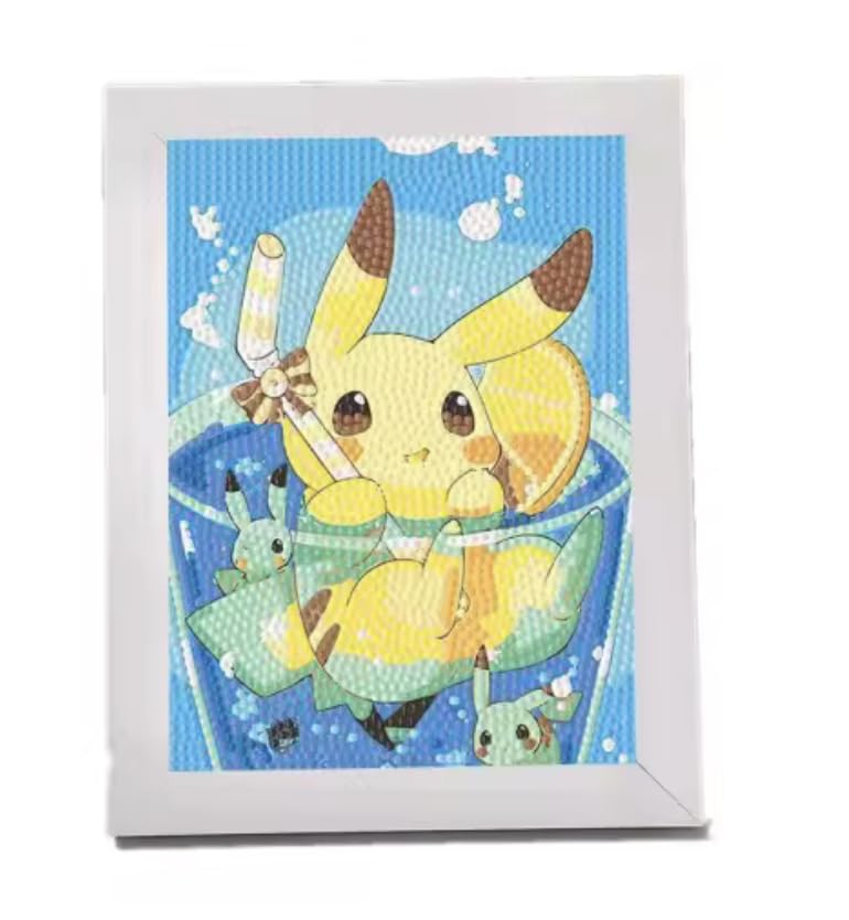 Pokemon | Pikachu Diamond Art | With Frame | 15+ Years | Design 4
