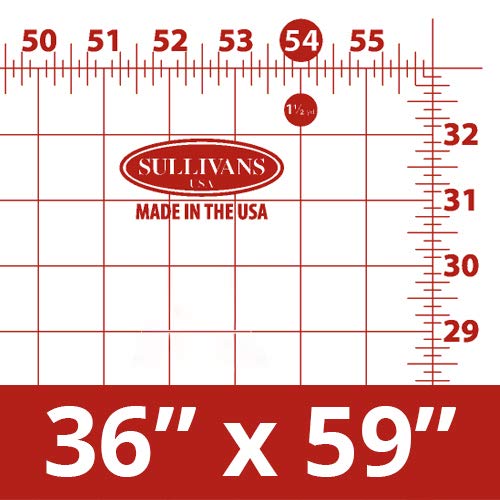 Sullivans USA Cutting Mat with grid (38233), 59 inch by 36 inch, for Sullivans Home Hobby Table