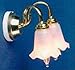 Melody Jane Dollhouse Double Wall Light Frosted Tulip Shades Miniature Electric Lighting