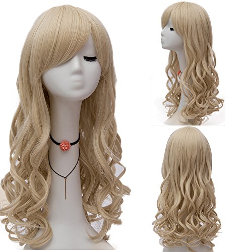 Netgo Cosplay Wig Long Wavy Heat Resistant Lolita Style Costume Halloween Wigs