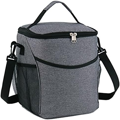 PUTING Lunch Bags, Cooler Insulated Lunch Tote bag, Large Picnic Food Bag For Adults, School Luch Bag for Kids, Travel Outdoor Oxford Square Bags, Food Cooler Store with Detachable Shoulder Strap