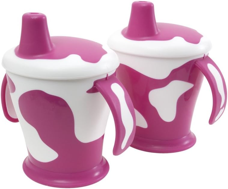 Anywayup Cow Cup (250 ml, Pack of 2, Pink/White)