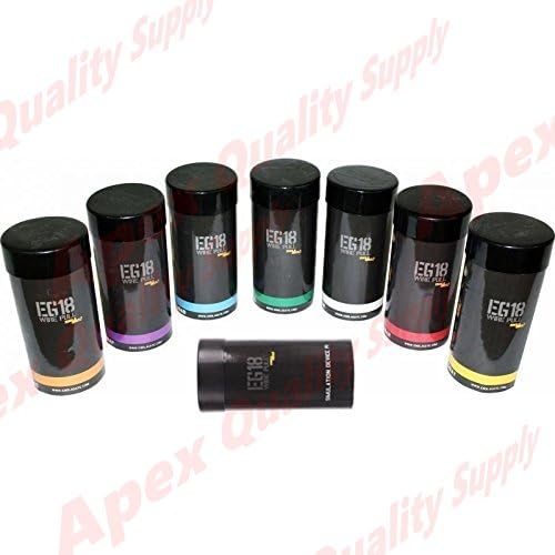 EG18 Smoke - 90-10 Second Run Time - Set of ALL 8 Colors! (Red, Blue, Green, Purple, Yellow, White, Orange, Black)