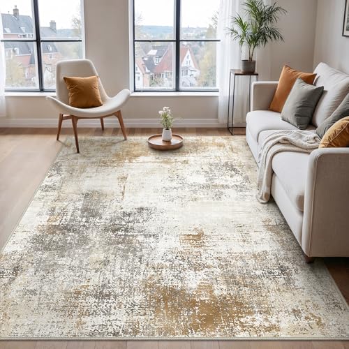 BEIMO Moderner Waschbarer Teppich Wohnzimmer 120x170 cm