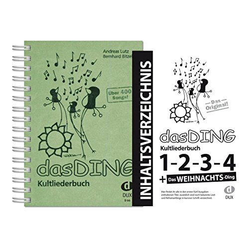 Dux Verlag Das Ding + Original Inhaltsverzeichnis | Kultliederbuch | Songbook