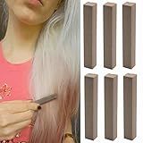 Ash Brown Hair Dye Set of 6 | Hair friendly DARK Smokey BROWN Temporary Hair Color | With Shades of Dark Brown Set of 6 Temporary Hair Dye | Color your Hair Brown in seconds with temporary HairChalk