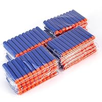 100 Pcs EVA Bullets Sponge Round Head Soft Bullets Refill for N-Strike Compatible Mega Bullet Blaster Kid Toy Gun Blue