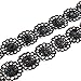 Jane Stone Vintage Black Lace Sunflower Tattoo Gothic Necklace Choker (Fn1767)