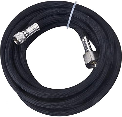 HUBEST 6FT 1.8meter Braided Airbrush Air Hose 1/8-1/4 Adaptor fitting AB-B32