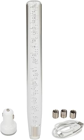 Amazon Possbay Mt車用 シフトノブ Rgb Ledライト 光るクリスタルシフトノブ カラフル マニュアル車 ギアスティックシフトノブ 8 10 12mm M8 M10 M12 汎用タイプ アクリル製 アダプター付き シガレットソケット付き マルチカラー 30cm シフトノブ 車 バイク