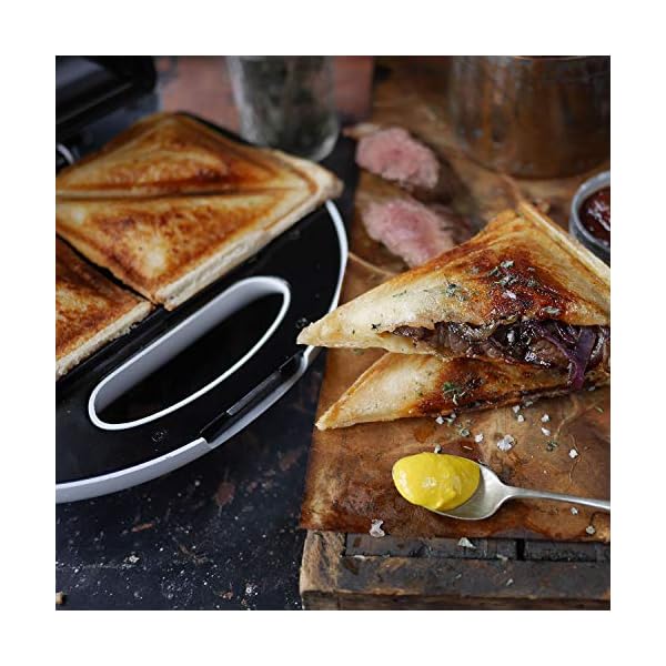 Breville-VST083-Sandwich-Toaster-and-Toastie-Maker-2-Slice-Non-Stick-750-W-White-and-Stainless-Steel Breville VST083 Sandwich Toaster and Toastie Maker, 2-Slice, Non-Stick, 750 W, White and Stainless Steel