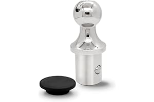 FHRHRY 60601 Puck System Gooseneck Hitch Ball, Compatible with 2013-2025 Dodge RAM 2500 3500, 2-5/16 Inch Gooseneck Ball for Truck Bed with a Replacement Gooseneck Hitch Cap | 30000 lbs GTW/ 7500 lbs VTW