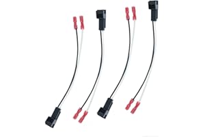 4 Pack Speaker Harness Replacement for GM Motors Buick Front Rear Door Speaker Wiring Harness Adapter 72-4568 - Door Speaker 