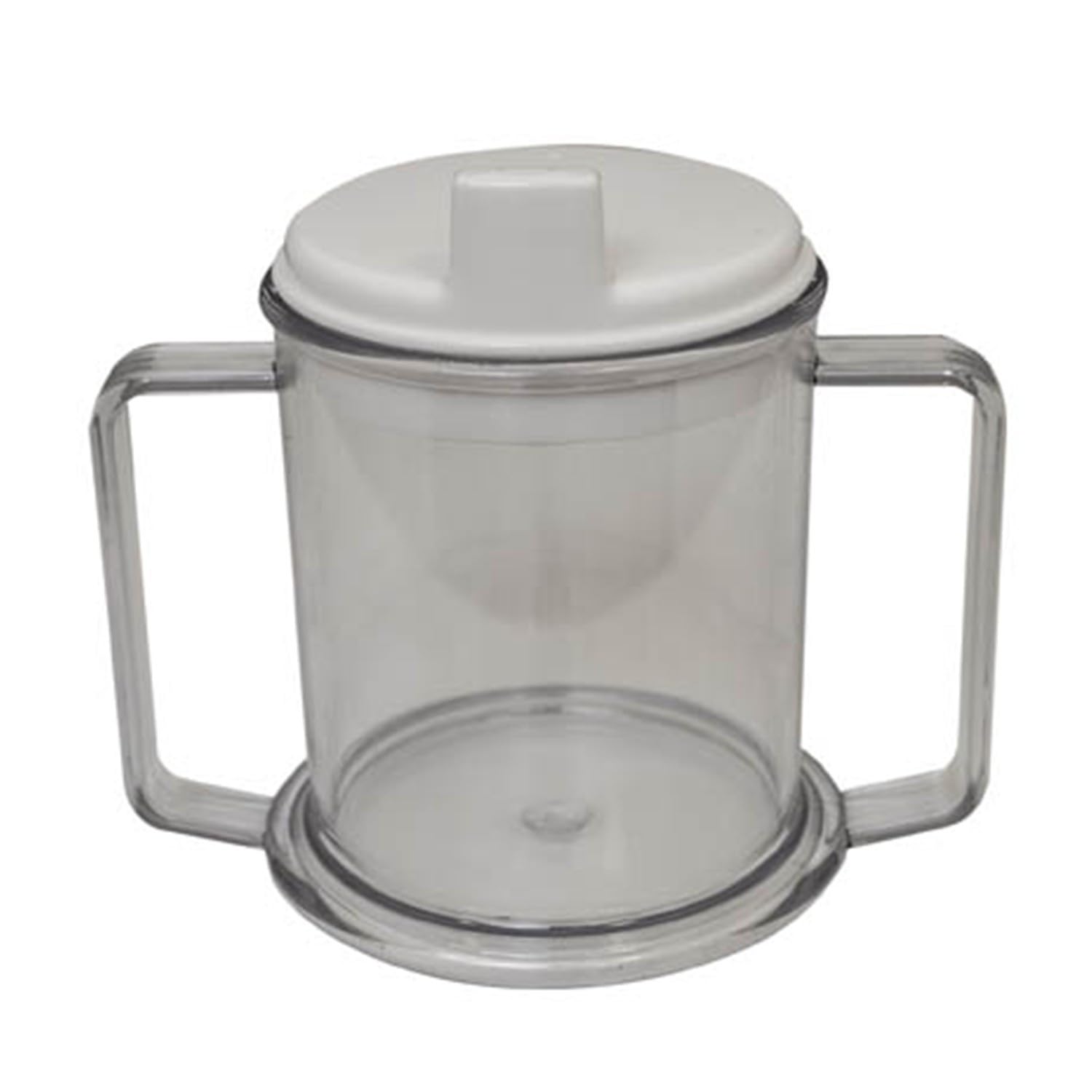 Two Handled Cup Dual Handles for easy Holding, Living Aid for the Elderly, those with a Weaker Grip, Disabilities, Tremors, Parkinson's or Arthritis Aids independent Drinking as reduces spillages