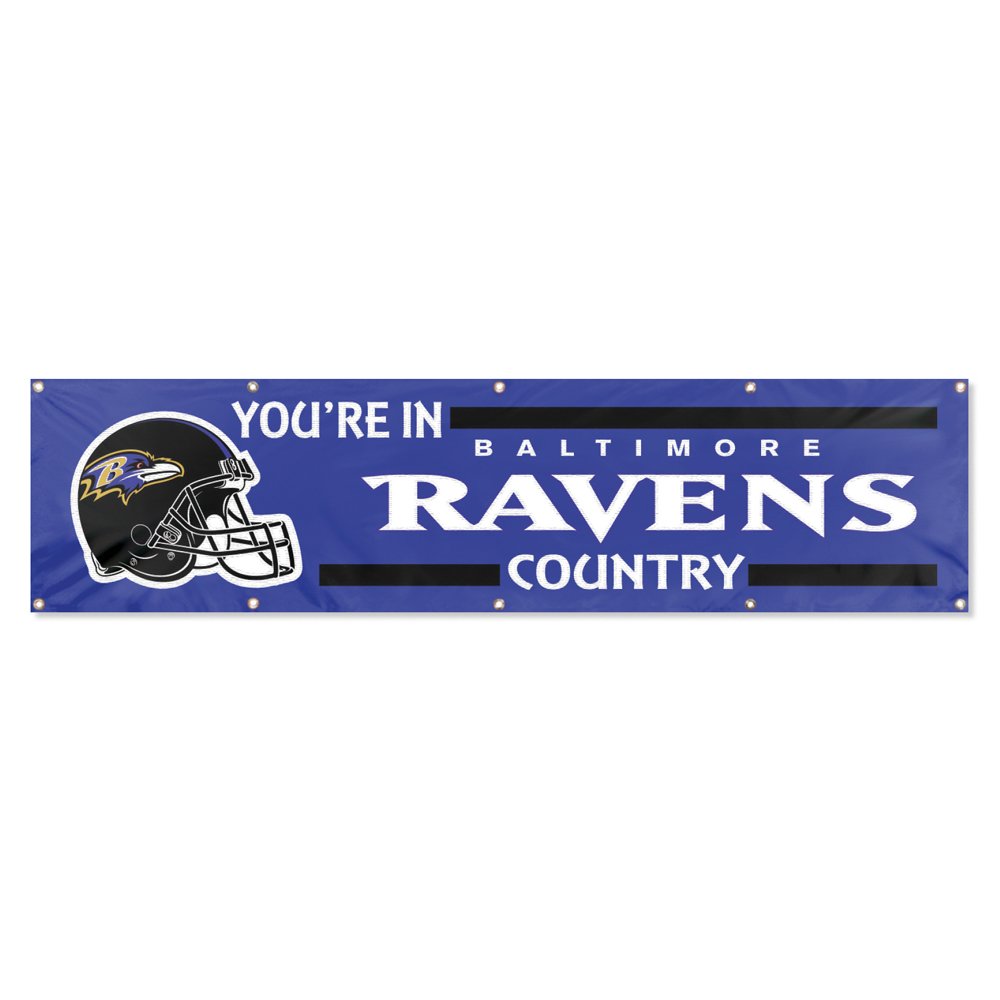 Party Animal Baltimore Ravens 8'x2' NFL Banner