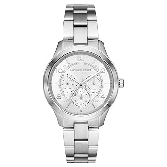 Michael Kors Damen Analog Quarz Uhr mit Edelstahl Armband MK6587