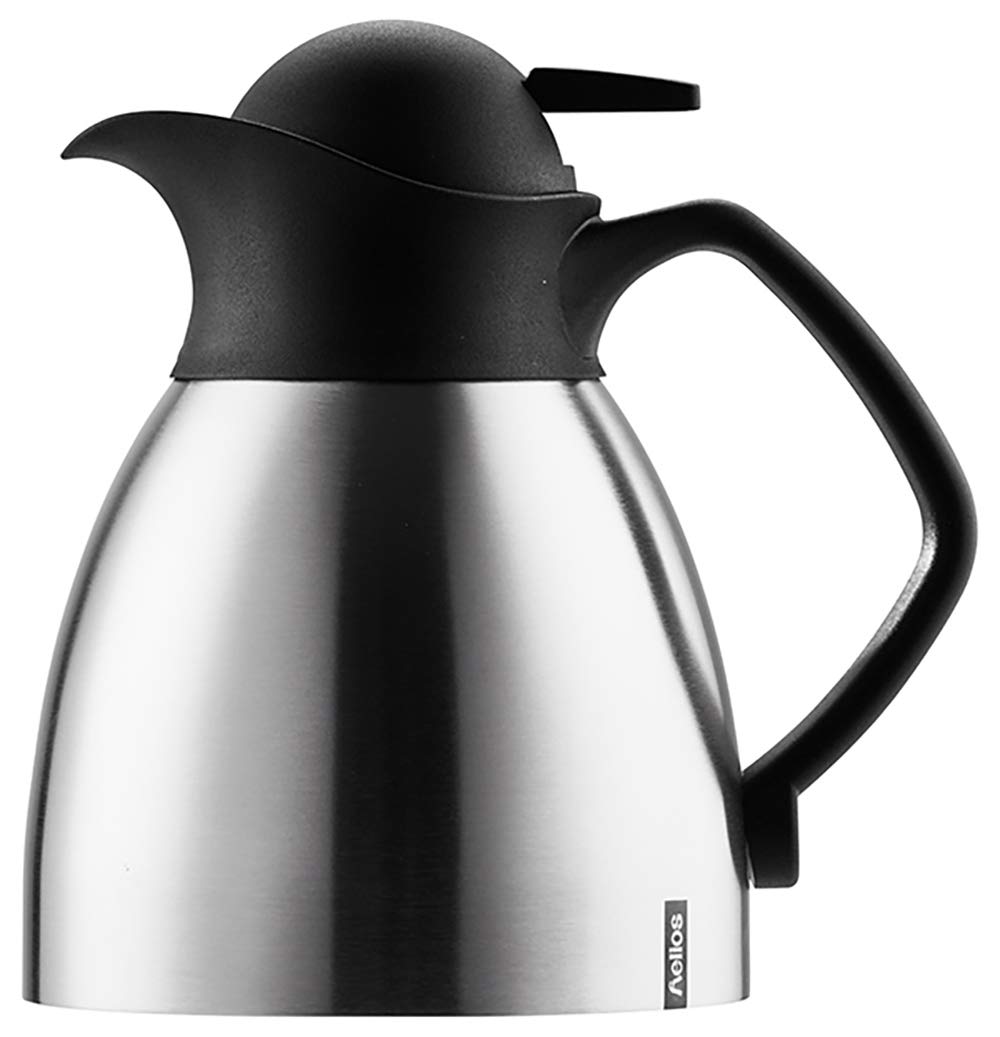 Helios Enduro Push Stainless Steel Vacuum Jug 0.6 Litre