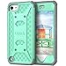 ULAK Case for iPod Touch 7, iPod Touch 6 Case, Knox Armor Dual Layer Hybrid Protective Cover with Belt Clip Holster for iPod Touch 7th/6th/5th Generation (Green)