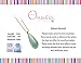 Onnea Life is Colorful Natural Stone Water Drop Pendant Necklace (Rebirth Green)