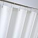 jinchan Fabric Shower Curtain White Shower Curtains Set for Bathroom Decor Waffle Weave Pattern 70x72 inches Long Bath Curtains for Hotel Waterproof with Curtain Hooks 1 Panel