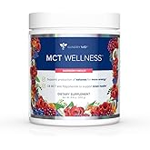 Gundry MD&reg; MCT Wellness Powder, Raspberry Medley, 30 Servings | Certified Vegan, Supports Ketone Production for Energy &amp; Weight Management, Brain Health, Keto Friendly, Sugar Free