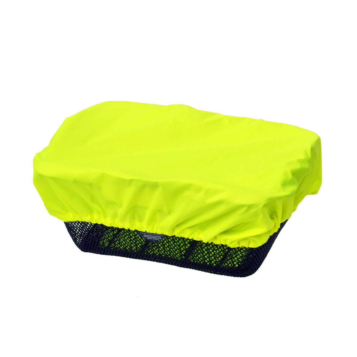 NICE 'N' DRY Cover for front and rear Bike Basket - neon yellow