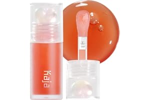 Kaja Lip Plumping - Juicy Glass 03 Apricot Allure | Hydrating, Feel Plumped and Lightweight with Vitamin Tree Fruit Oil, Vegan, Cruelty-Free, Clear Tint Stain Shine Gloss Plumper, Long Lasting