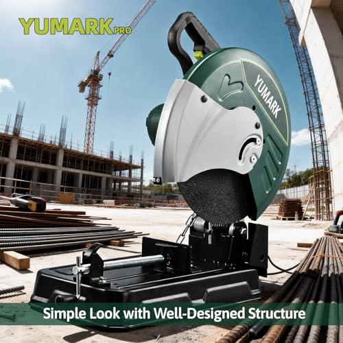 Abrasive Chop Saw, 2400W 3800RPM Steel Cutting Machine, 45° Adjustable Angle Metal photo 10