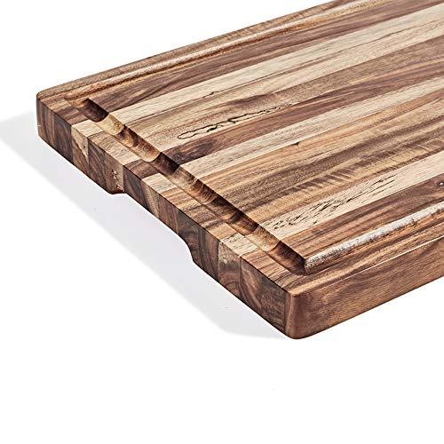 Extra Large Acacia Wood Butcher Block Cutting Board, Chopping Board