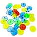 WEFOO 100 Pcs Plastic Transparent Golf Ball Position Marker Random Color Marker Mark