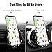 Car Phone Mount Holder Air Vent, BOENFU 2-in-1 Upgraded Gravity Automatic Locking Phone Holder for All Air Vents, Compatible with 4.7-6.5-inch iPhone Samsung Galaxy and More