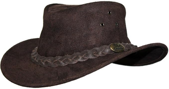 mens leather outback hats
