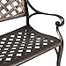 Best Choice Products Cozumel Antique Copper Cast Aluminum Bench Outdoor Patio
