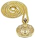 GWOOD Egyptian Gold Color Pendant with 36 Inch Long Cuban Necklace