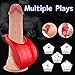 Vibrating Penis Ring Full Silicone Cock Ring Premium Waterproof Rechargeable Erection Electric Shock Ring Erection Enhancing Sex Toy for Man or Couples Play