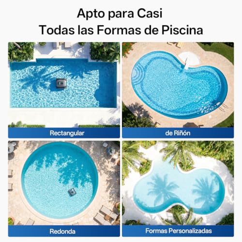 Ultenic Robot Pool Cleaners & Walls, Line, Navigation S&N App | Cleaning Background/Walls/Line, 180min/150㎡, Self-parking, Filter 180μm 3.5L, App Control, Automatic and Wireless