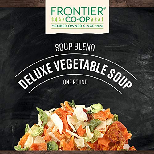 Frontier Co-op Soup Vegetables, Deluxe, Kosher, Non-irradiated | 1 lb. Bulk Bag | Sustainably Grown - //medicalbooks.filipinodoctors.org
