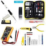 Magneto's Soldering Iron Kit, Updated Soldering Gun Kit Best for Electric, Jewellery & Welding Work - Digital Multimeter, Screwdiver, Soldering Iron Holder (28pcs Set) Best Gift