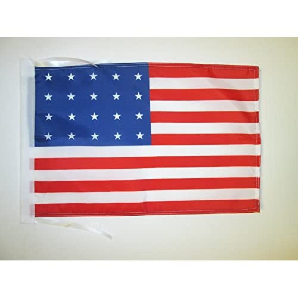 AZ FLAG - United States 1818-1819 20 stars Flag - 18'' x 12'' - 100% Polyester USA - american historic Small Banner with Two Cords - Fade Resistant - Vivid Colors - 18x12 in - 45x30 Cm — image 1