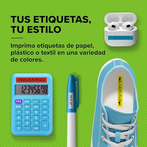 Kit de Rotulagem Bluetooth LetraTag 200B em Rosa | Impressora de Etiquetas Compactas | Liga-se via tecnologia Bluetooth sem fios ao iOS e Android | Inclui 3 fitas de etiqueta