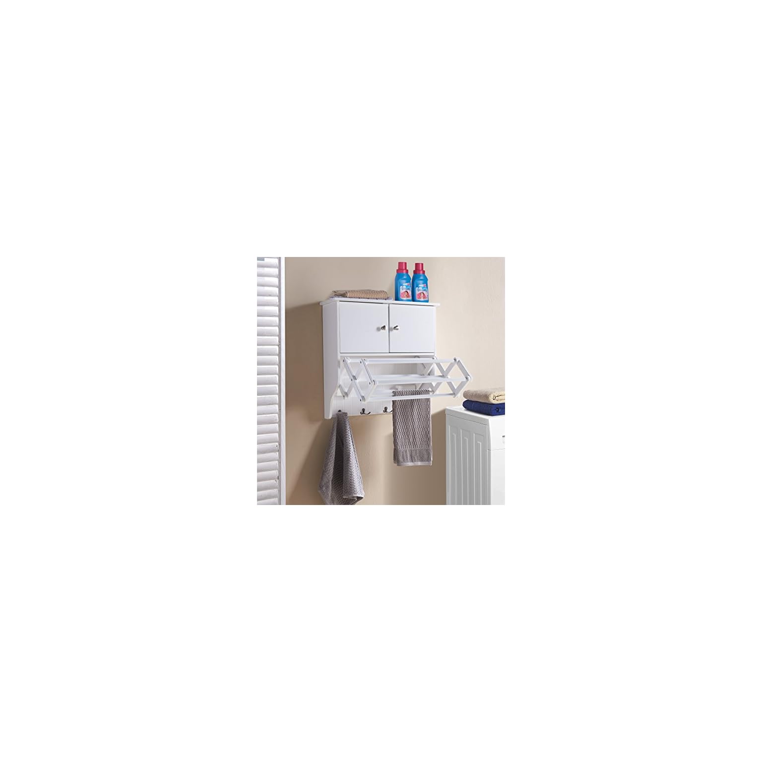 Danya B. Accordion Wall Mount Drying Rack with LAVORIST