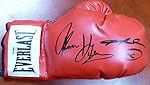 Sugar Ray Leonard & Thomas Hearns Autographed Red Everlast Boxing Glove RH PSA/DNA Stock #115976