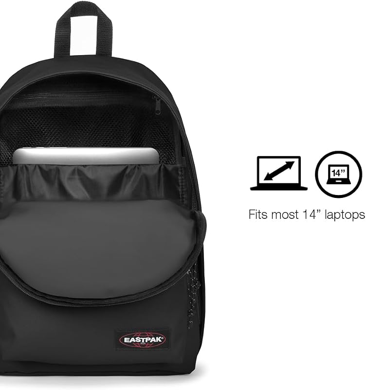 Out of Office Sac à dos 27L (44 x 29,5 x 22 cm), compartiment ordinateur 13–15”, sac école et travail résistant et déperlant avec bretelles rembourrées - BLACK DENIM